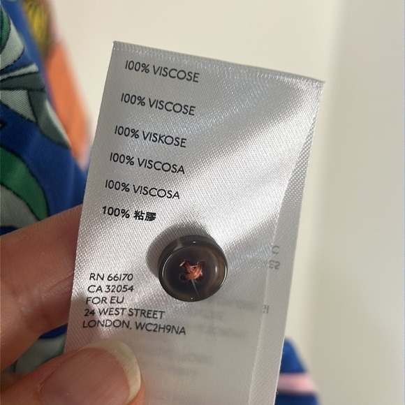 ANTHROPOLOGIE MAEVE Elan Scarf Floral Print Tie Front Blouse Size 8 - Picture 14 of 16